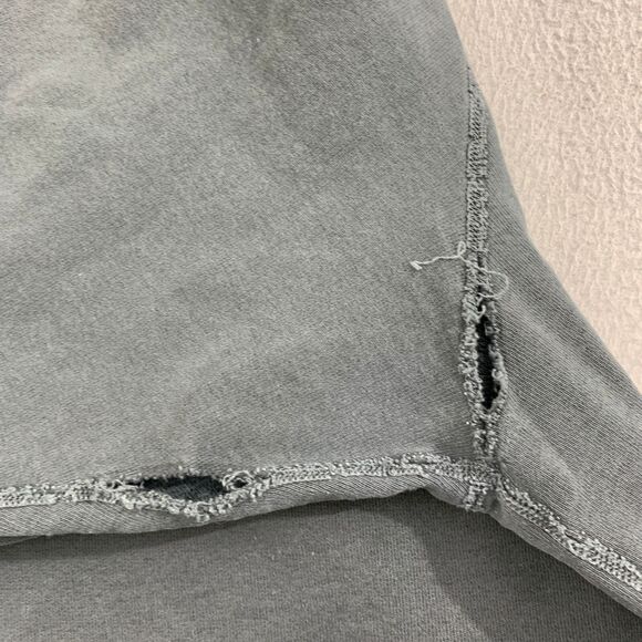 Nili Lotan Pullover Sweater Top Womens Medium Charcoal Black Sleeve Ripped - Picture 11 of 16